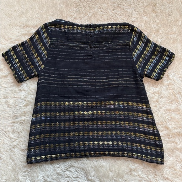 Ace & Jig Metallic Stripe Nile Top - Size Medium - Picture 4 of 7